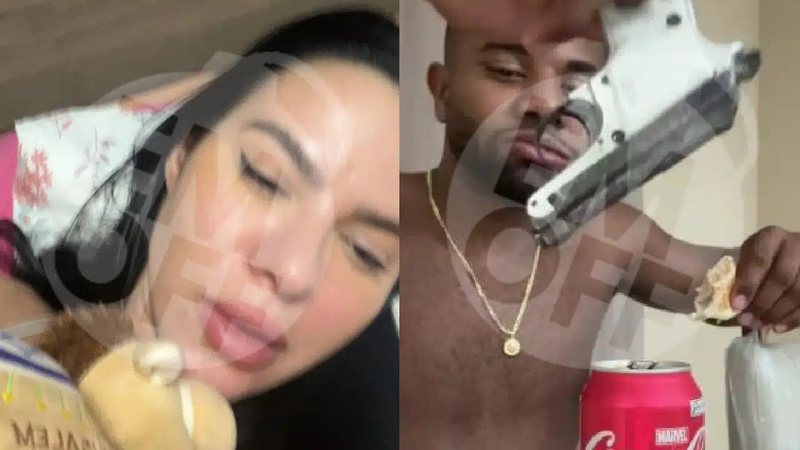  Vaza foto de Davi Brito com arma durante chamada com a ex; veja ameaças