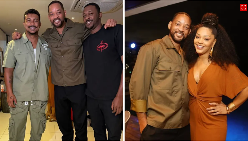  Will Smith se encontra com famosos antes de show no Rock in Rio