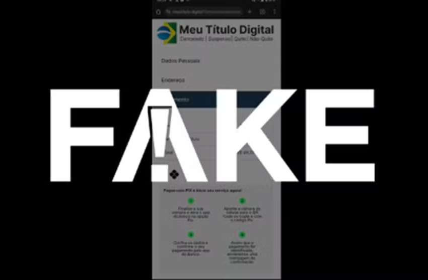  É #FAKE site que cobra para emitir título de eleitor